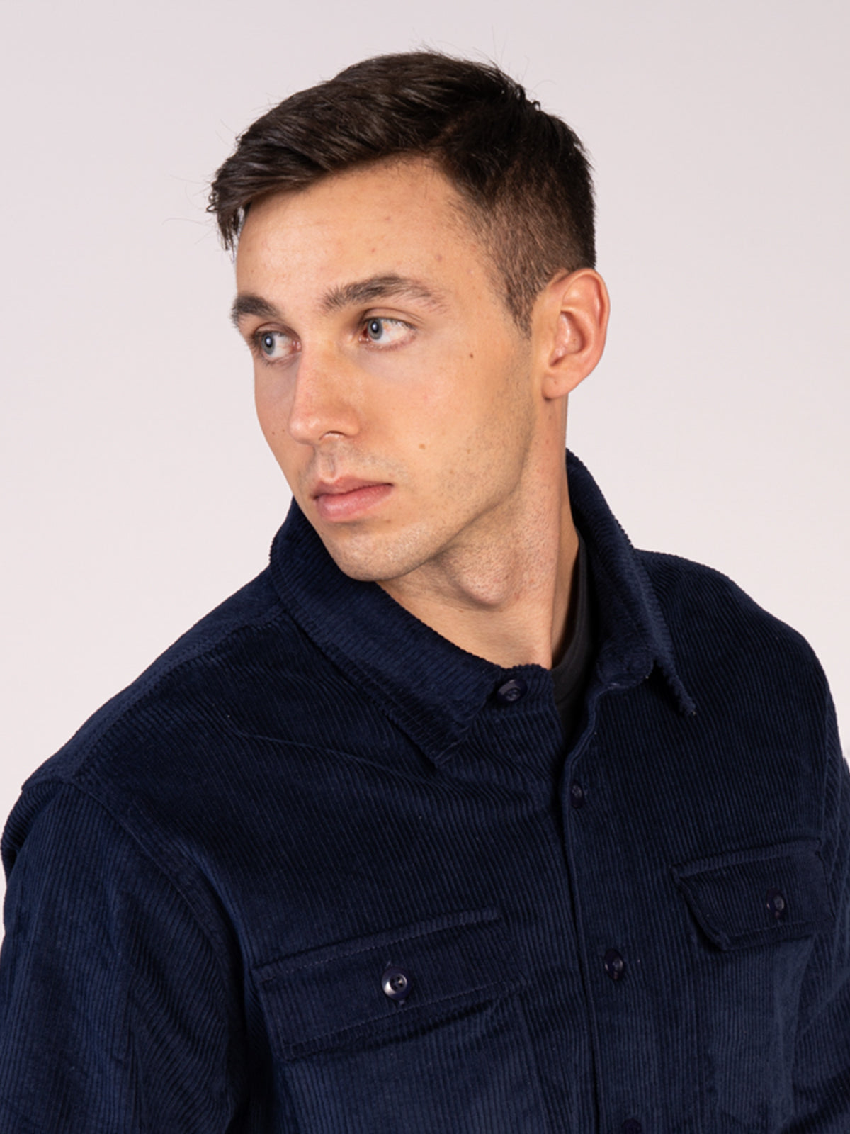 OVERSHIRT IN VELLUTO|Colore:Blu