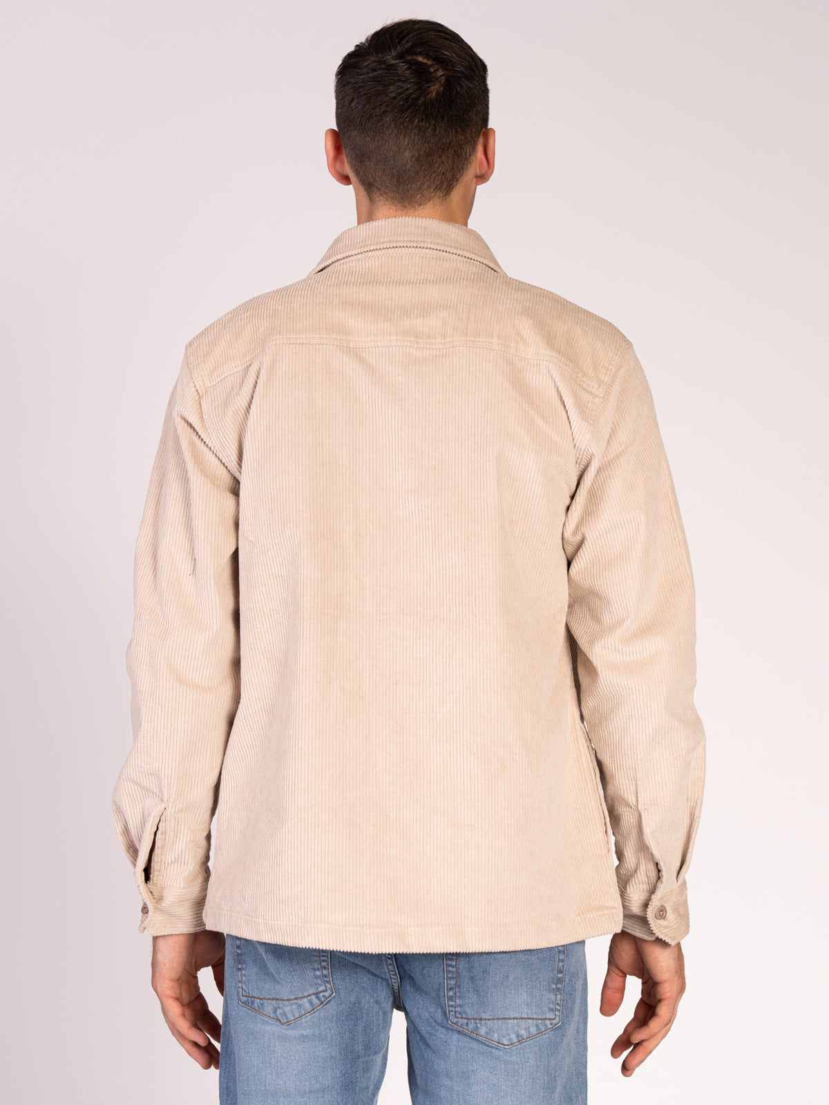 OVERSHIRT IN VELLUTO|Colore:Beige