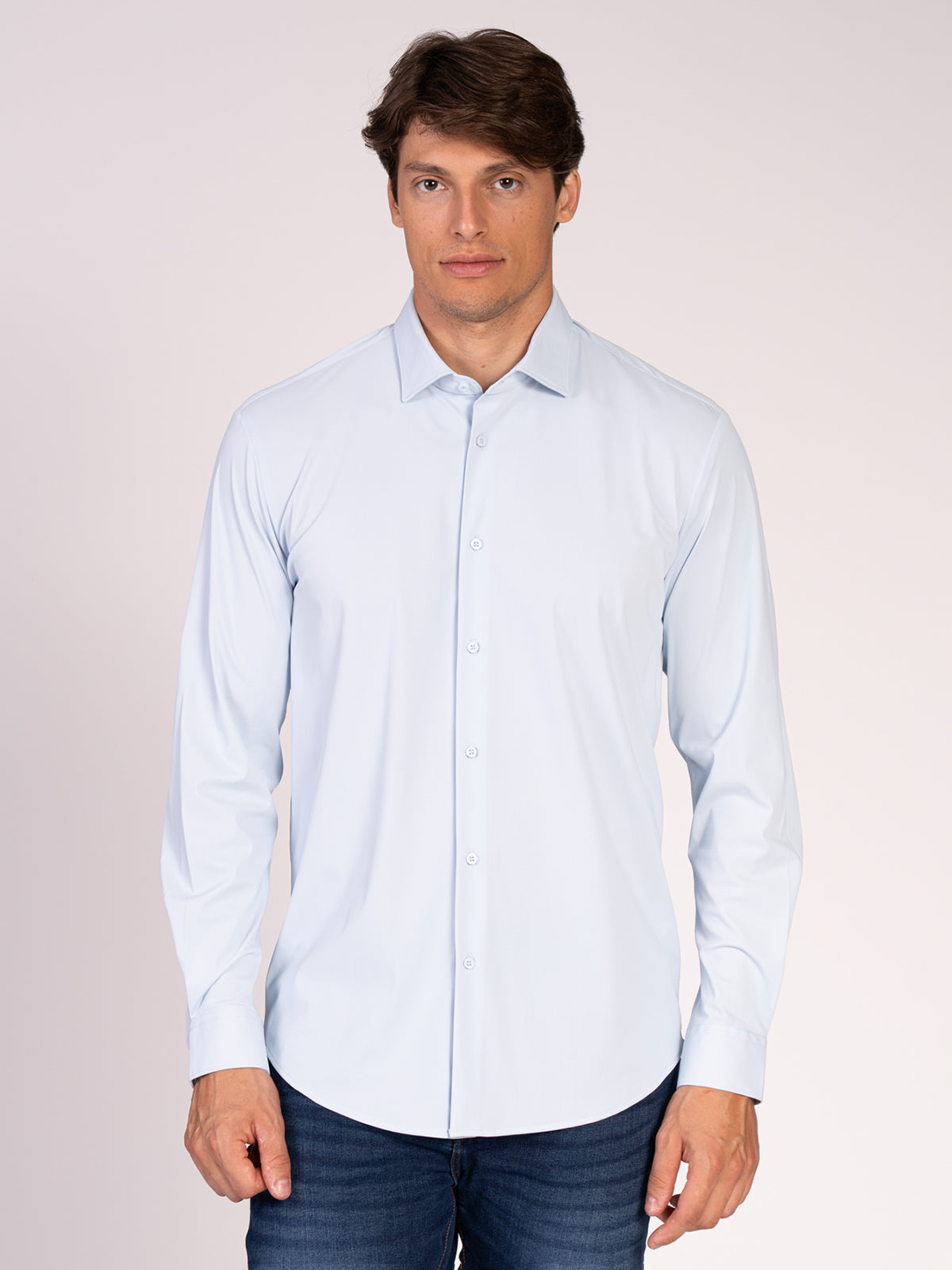 Camicia tessuto tecnico|Colore:Celeste