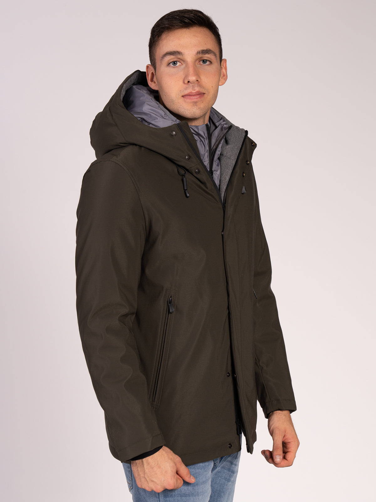 GIUBBOTTO LUNGO|Colore:Verde militare