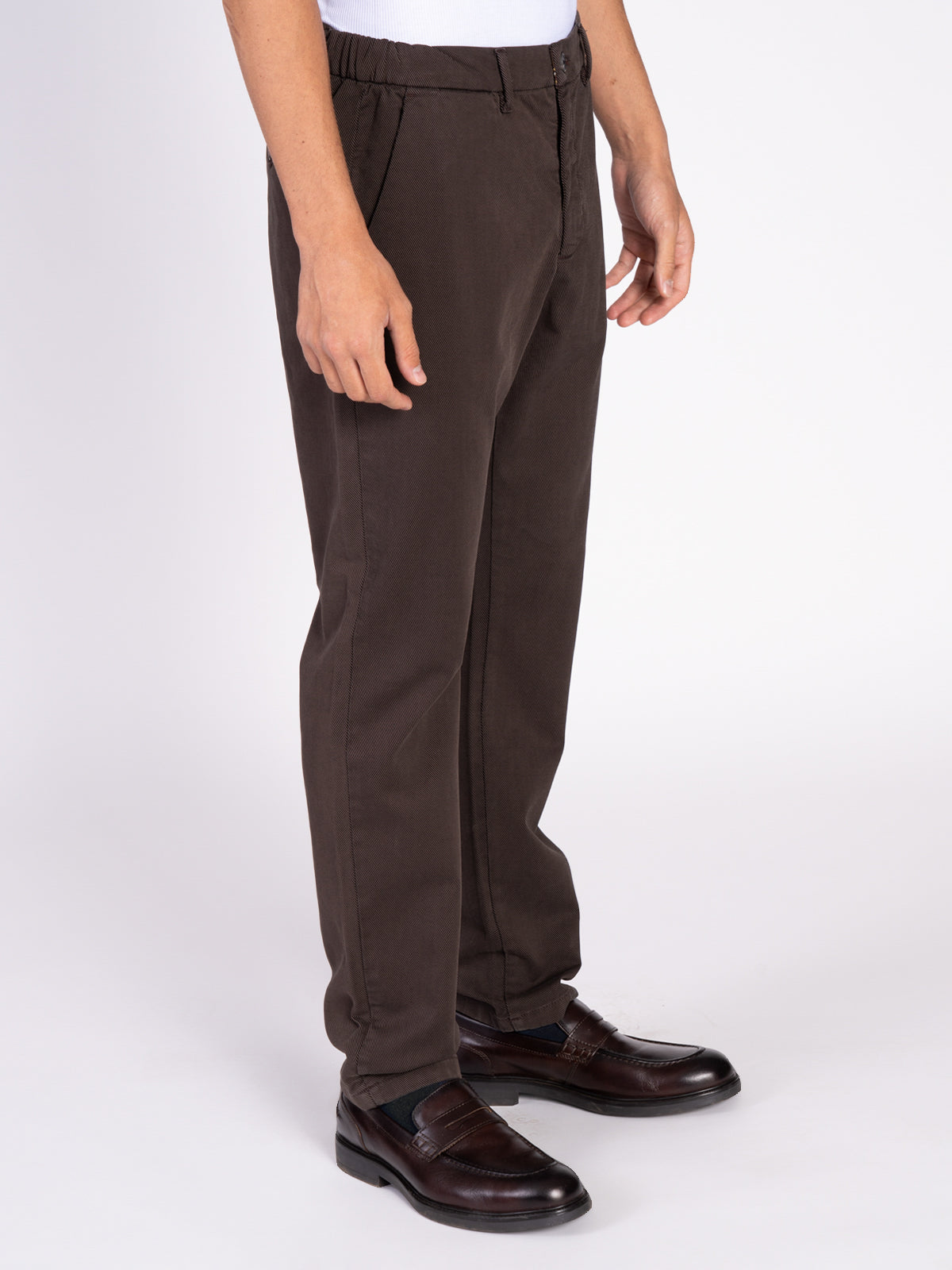 PANTALONE ARMATURATO TASCA AMERICA|Colore:Moro
