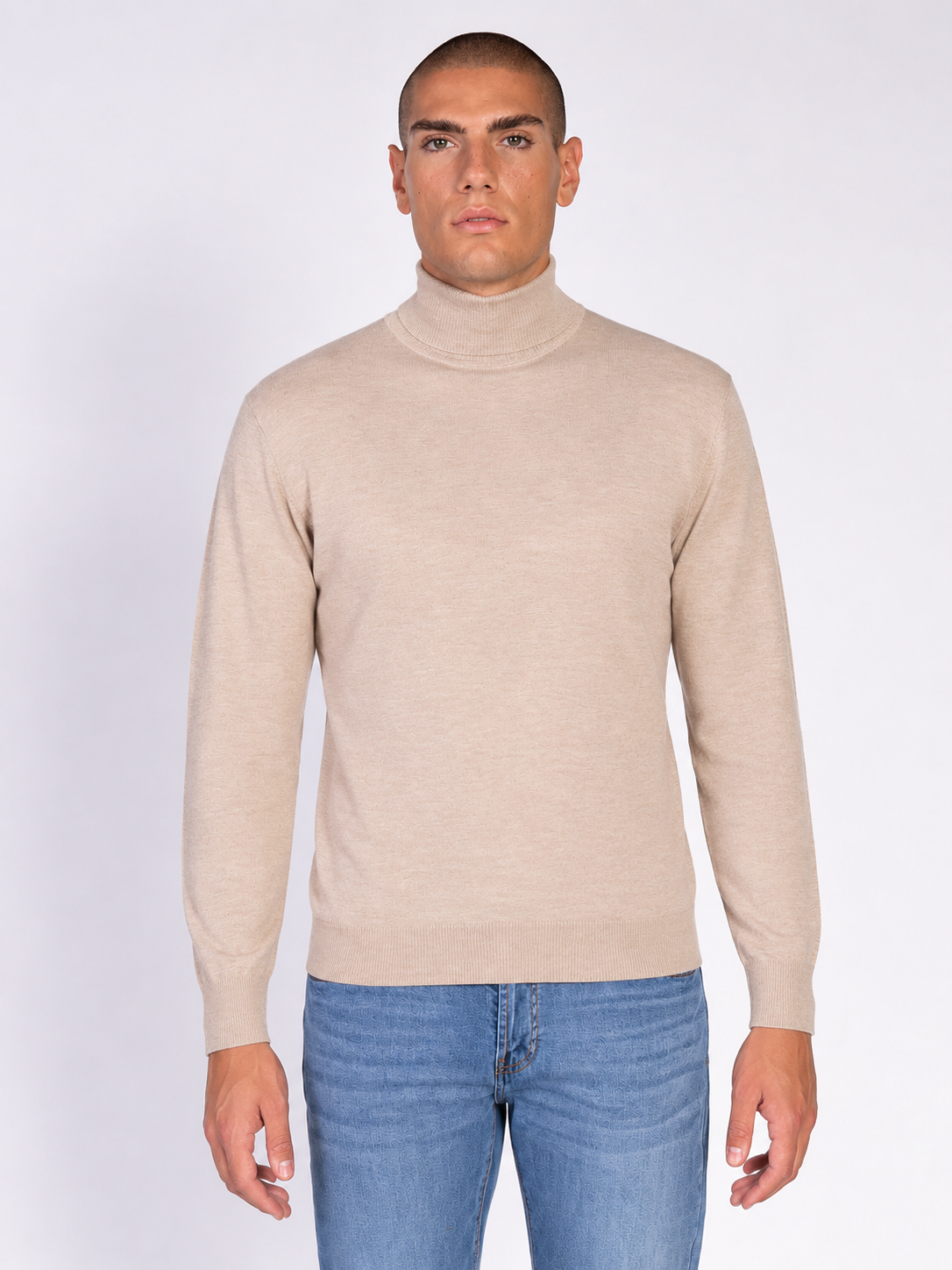 Maglia collo alto basic|Colore:Beige
