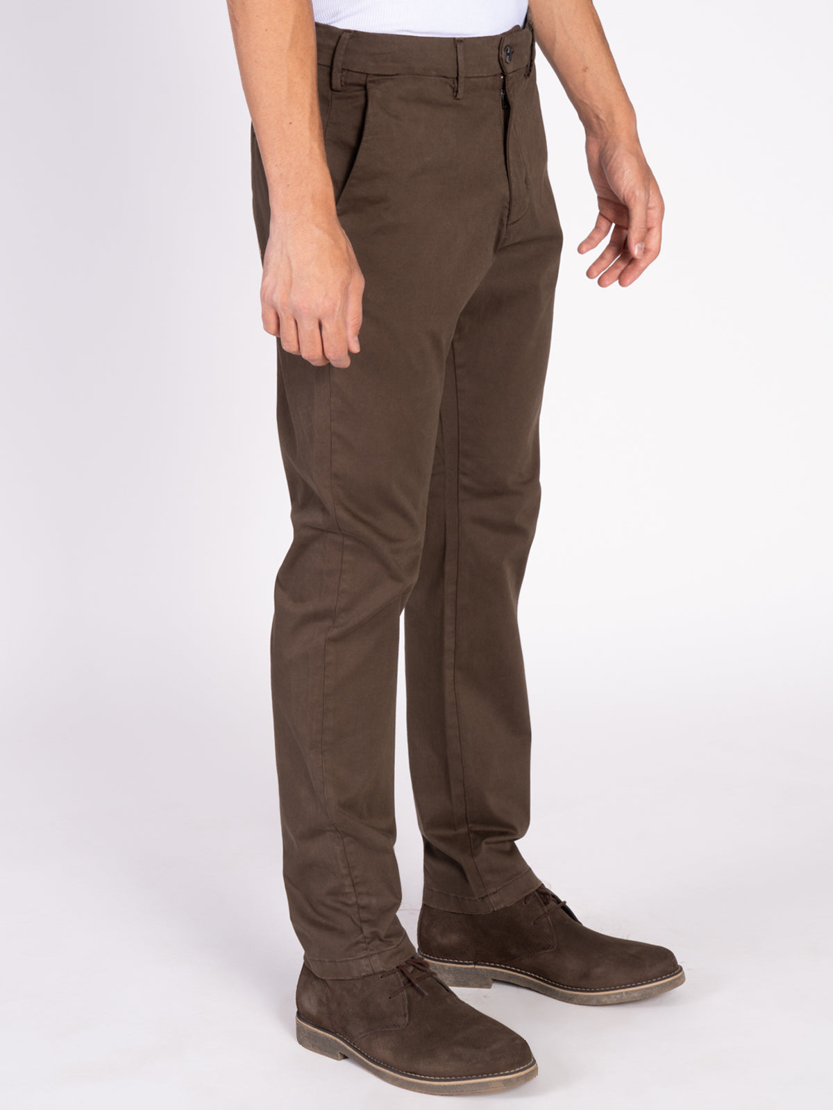 PANTALONE TASCA AMERICA|Colore:Moro