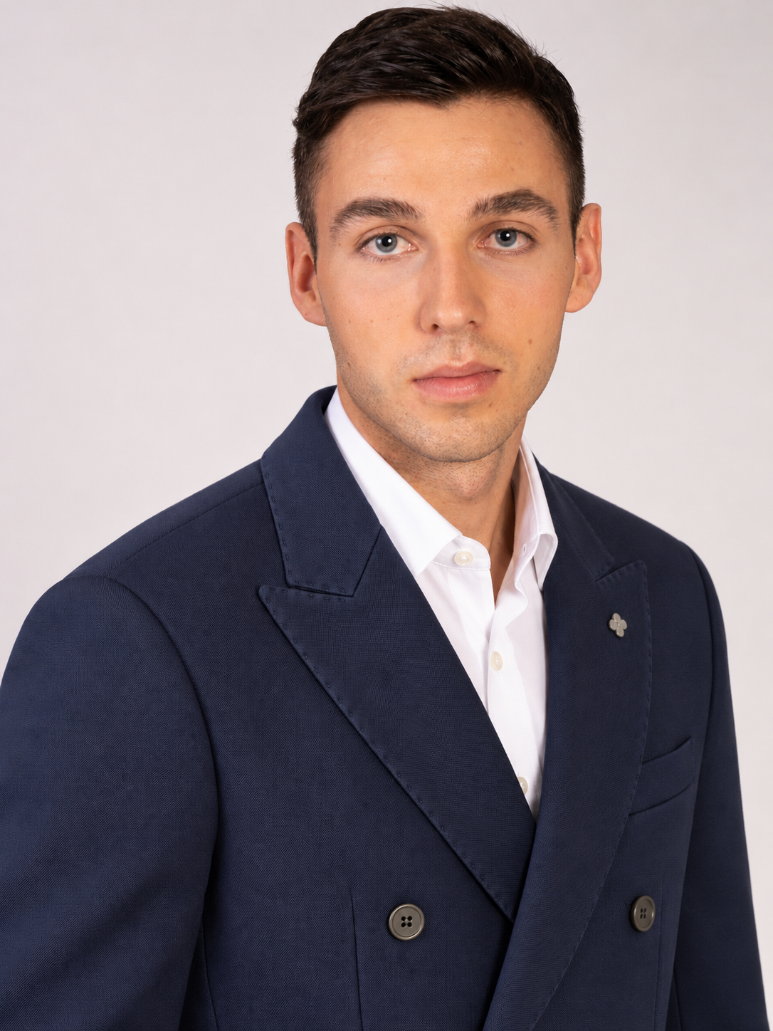 GIACCA DOPPIO PETTO|Colore:Bluette