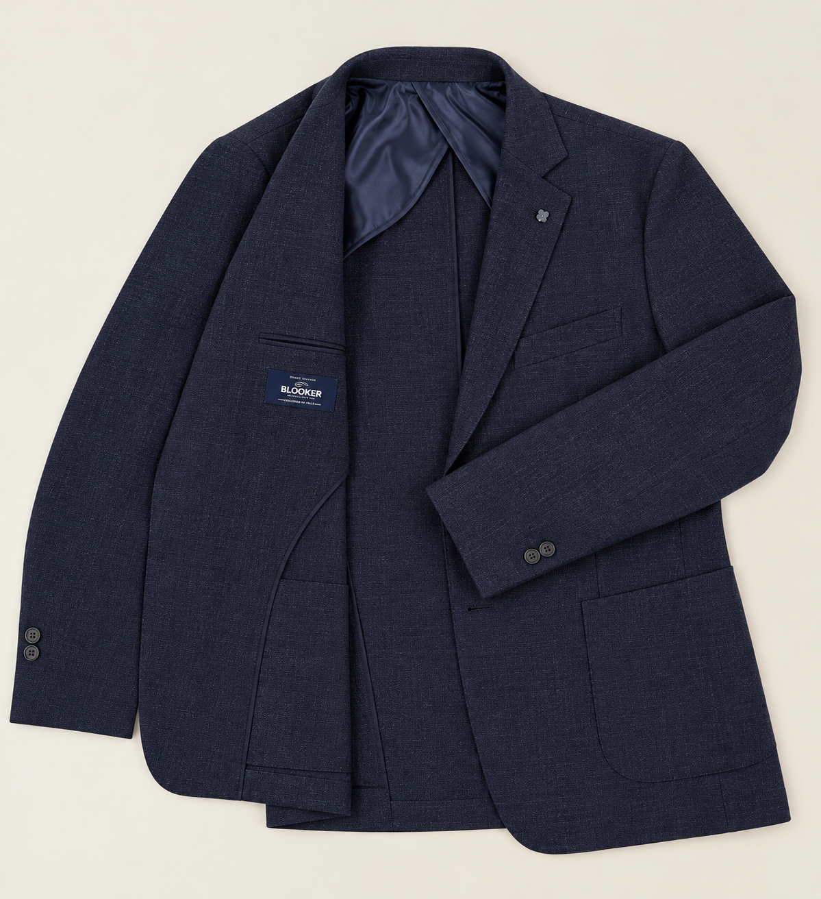 GIACCA IN TESSUTO ARMATURATO|Colore:Blu