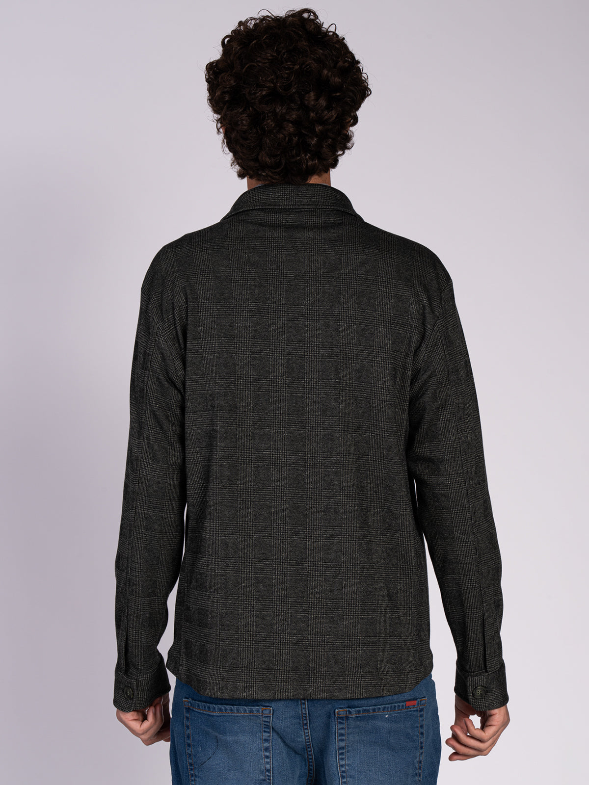 OVERSHIRT A QUADRI|Colore:Verde militare