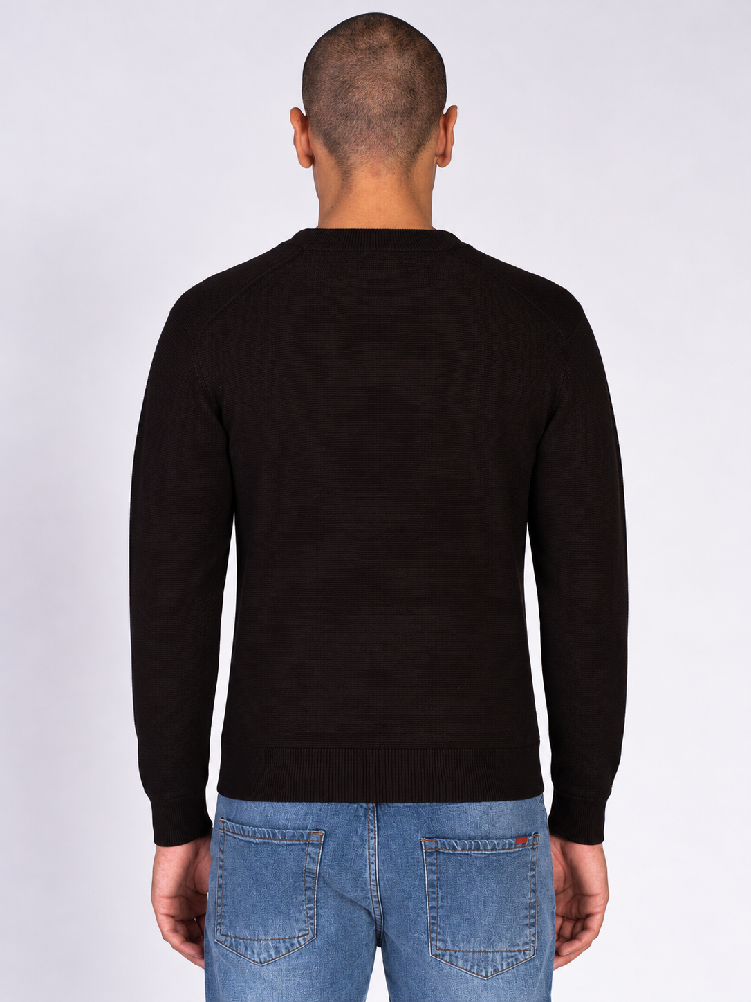 MAGLIA GIROCOLLO JACQUARD|Colore:Caffe'