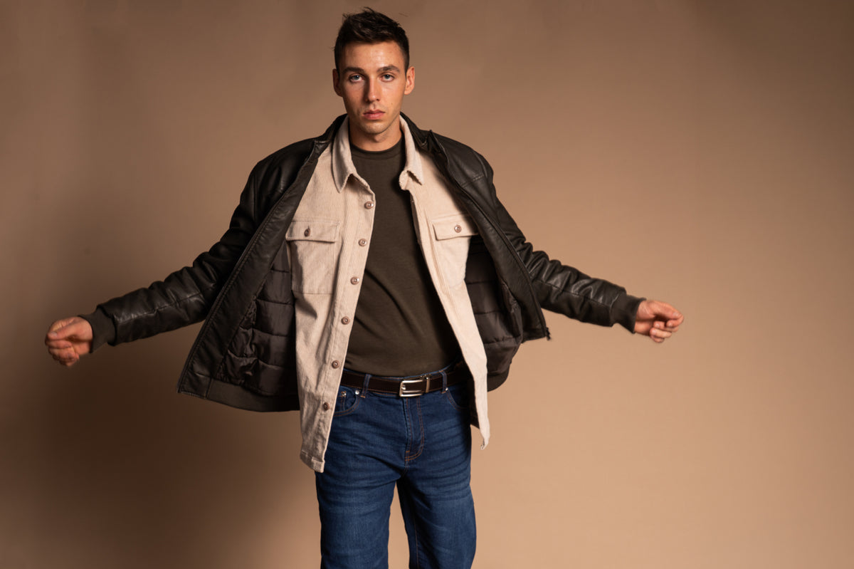 Giubbotto ecopelle|Colore:Moro