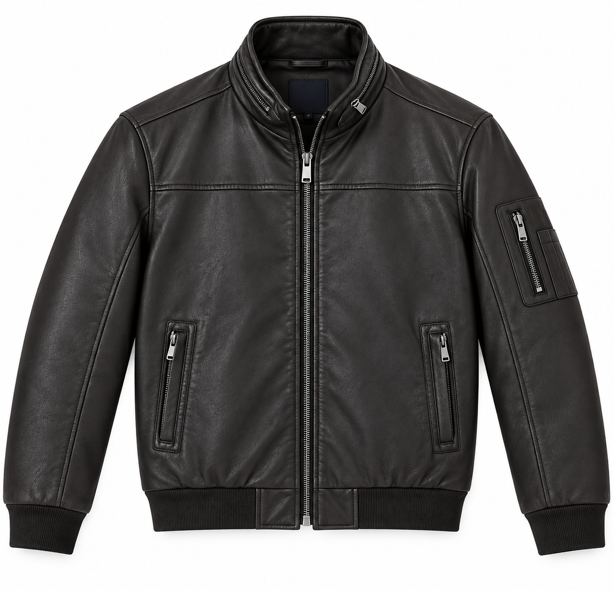 Giubbotto ecopelle|Colore:Nero