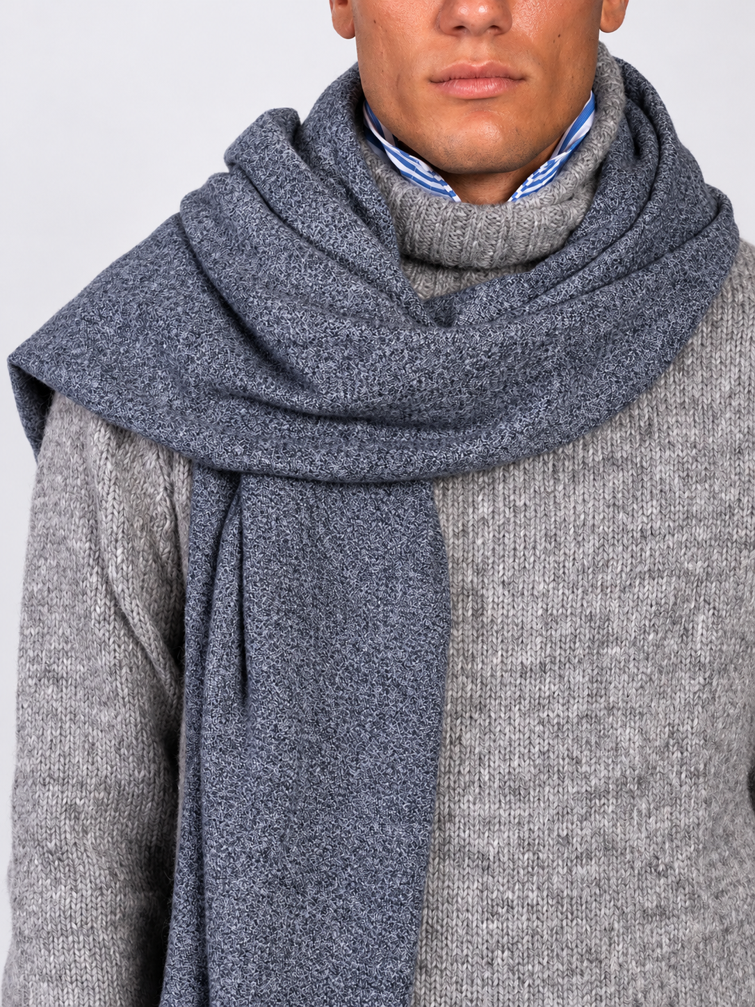 SCIARPA MOULINE'|Colore:Blu