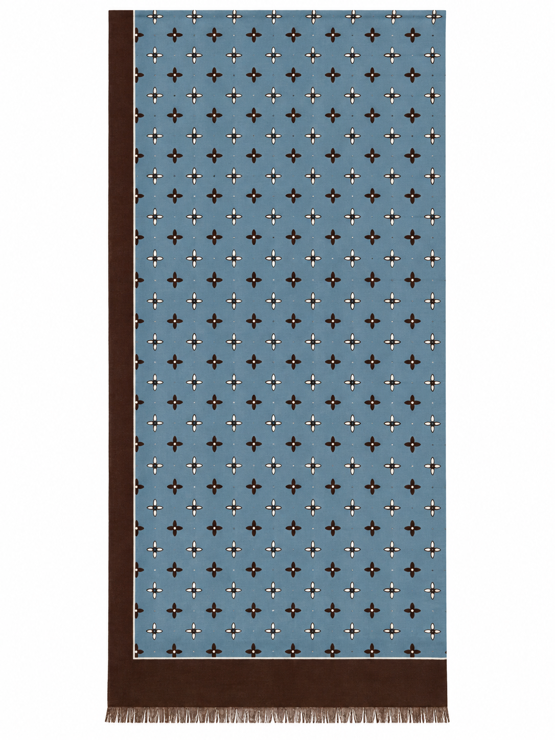 PASHMINA PATTERN FLOREALE|Colore:Celeste