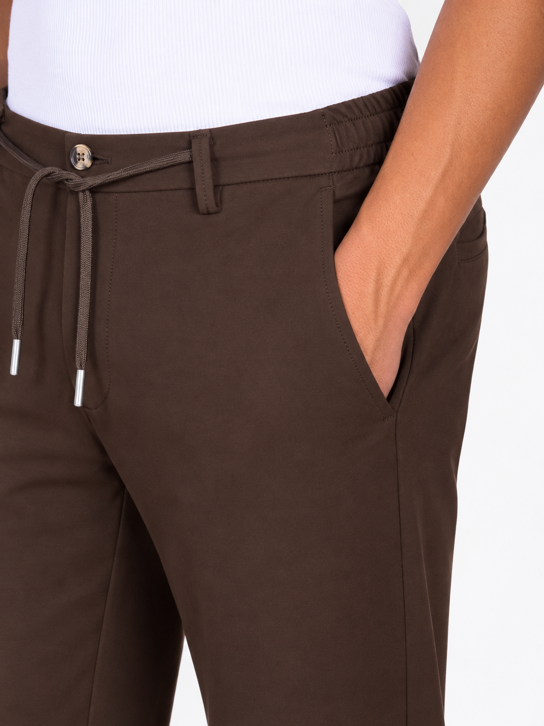 PANTALONE CON COULISSE|Colore:Moro