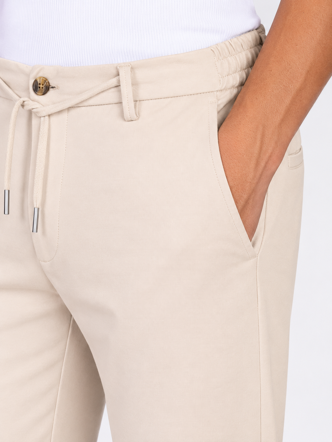 PANTALONE CON COULISSE|Colore:Beige