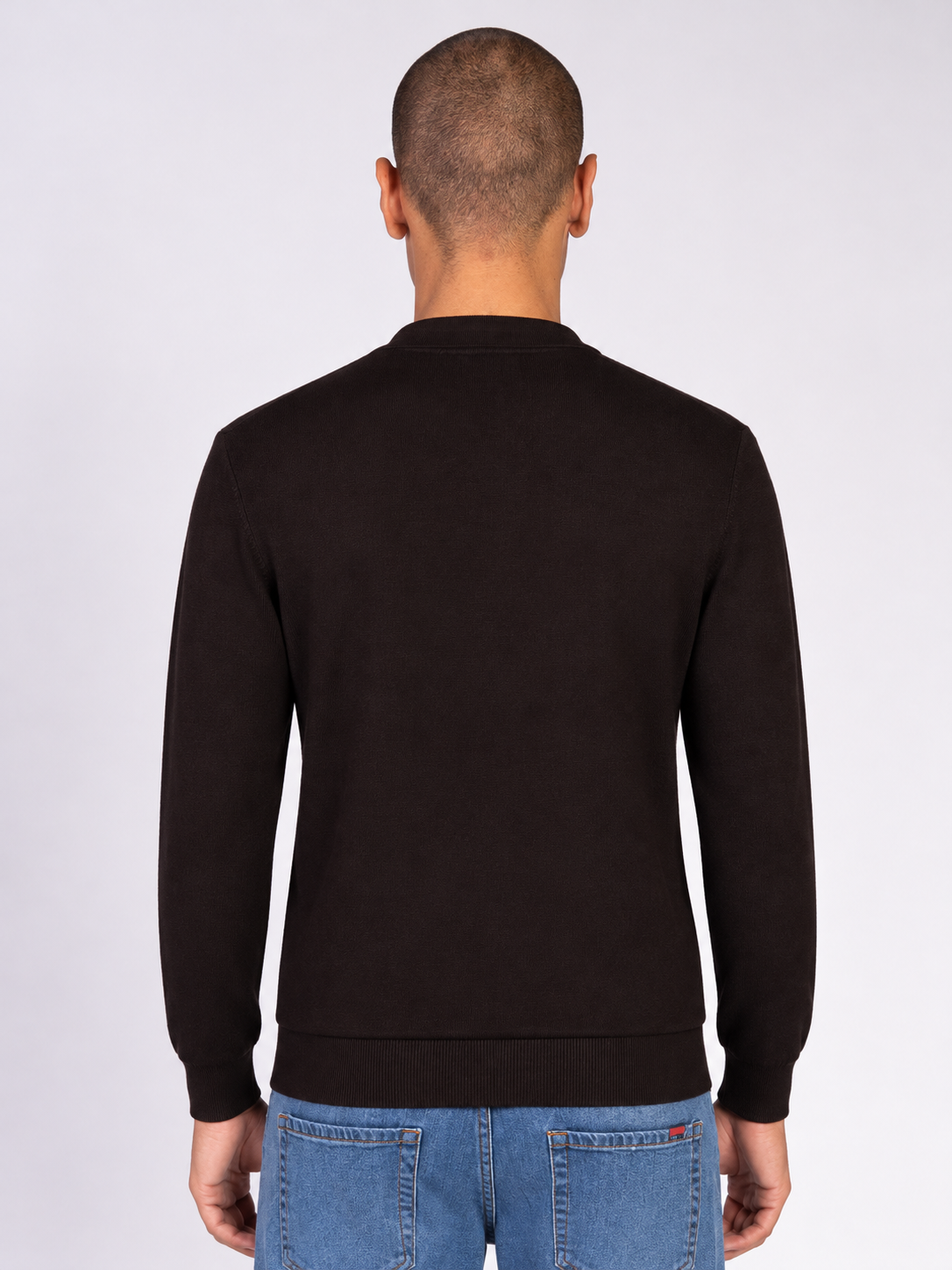MAGLIA COLLO DERBY|Colore:Caffe'