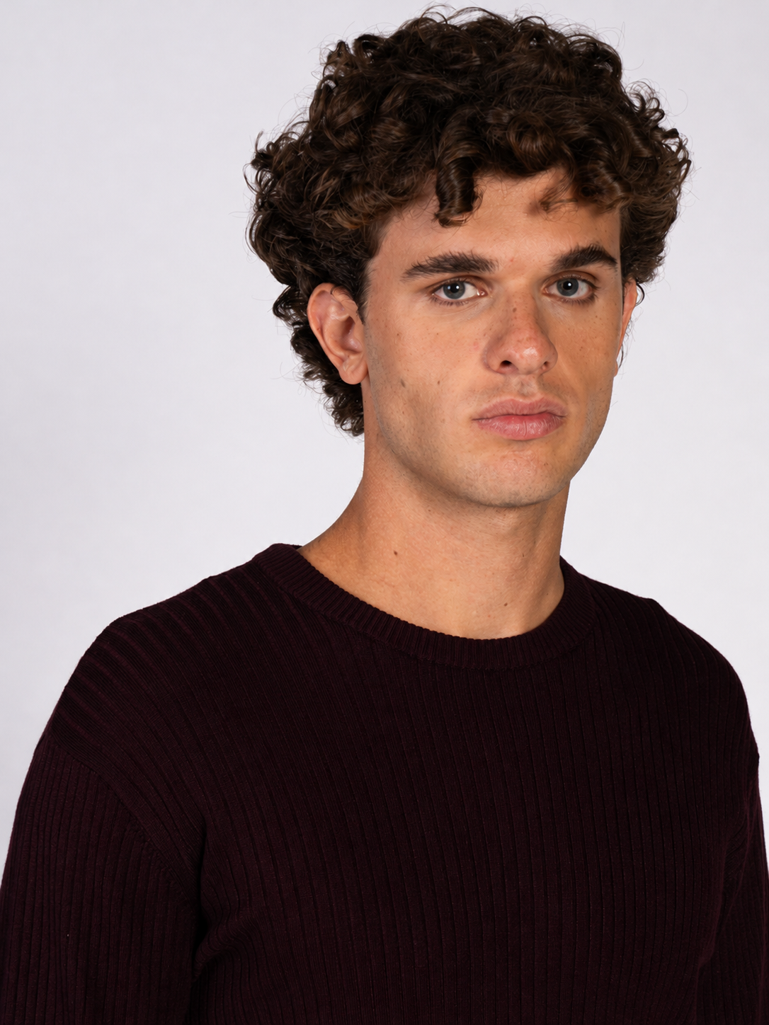 MAGLIA GIROCOLLO A COSTE|Colore:Bordeaux