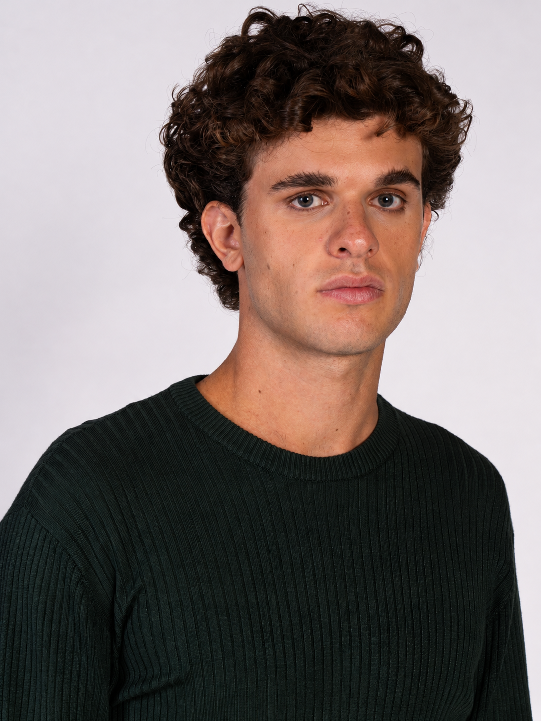 MAGLIA GIROCOLLO A COSTE|Colore:Verde militare