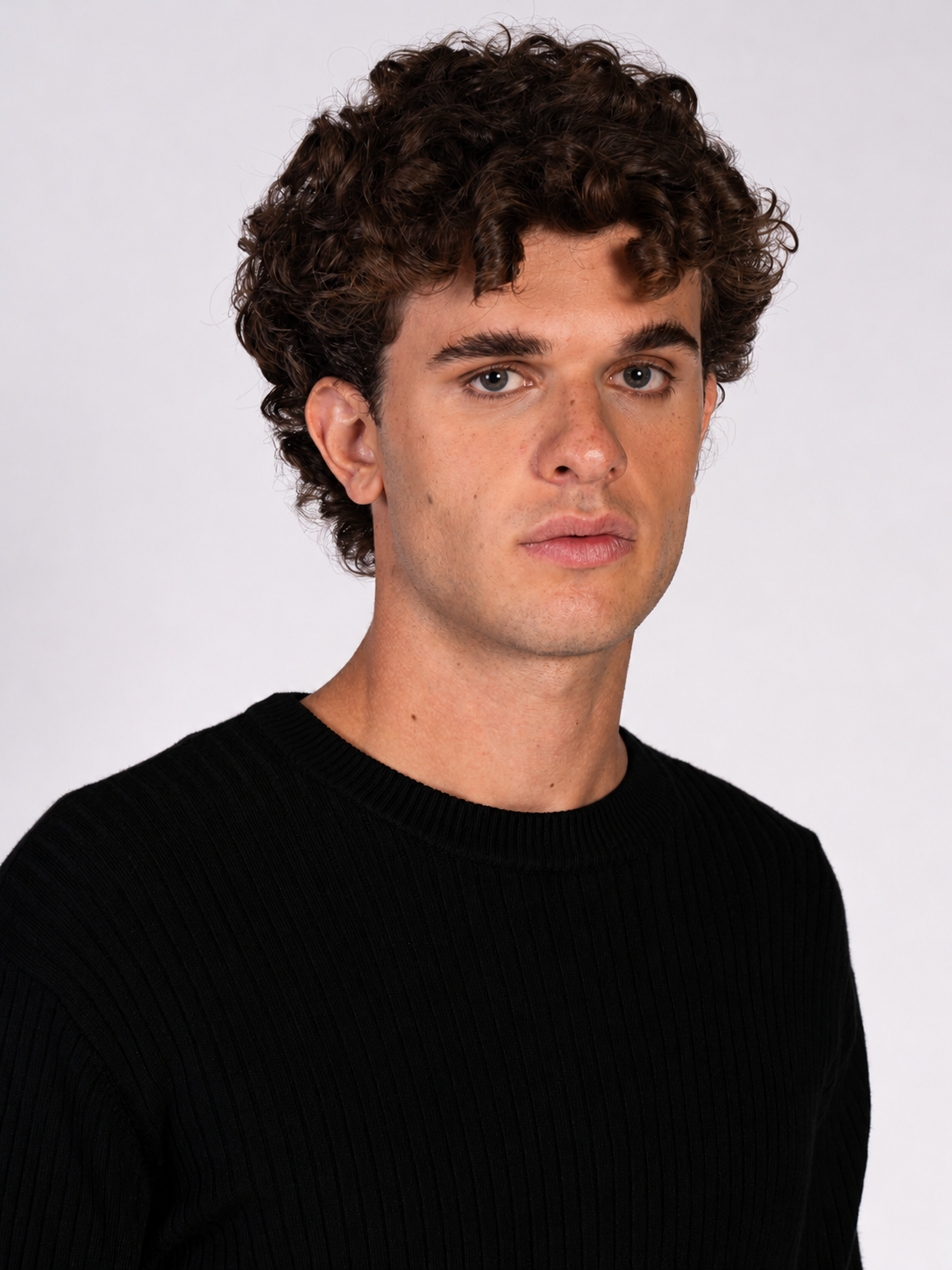 MAGLIA GIROCOLLO A COSTE|Colore:Nero