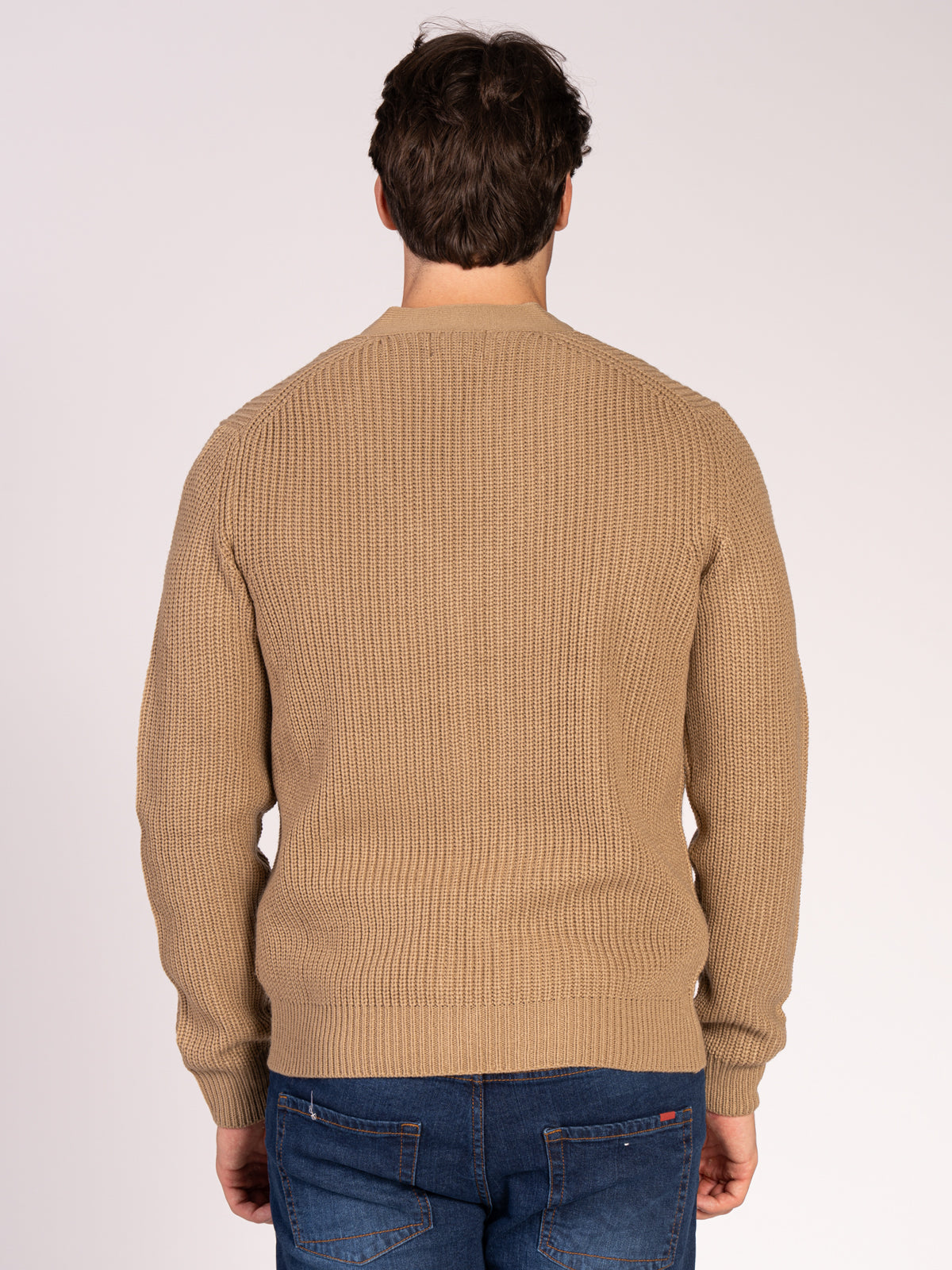 CARDIGAN CON BOTTONI A COSTE|Colore:Beige scuro