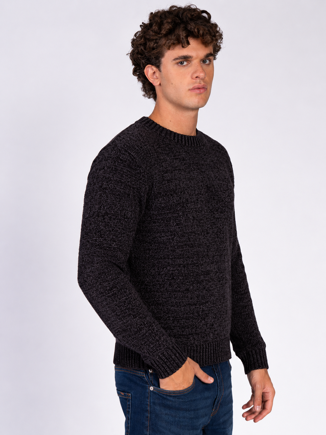MAGLIA CINIGLIA RASATA|Colore:Caffe'