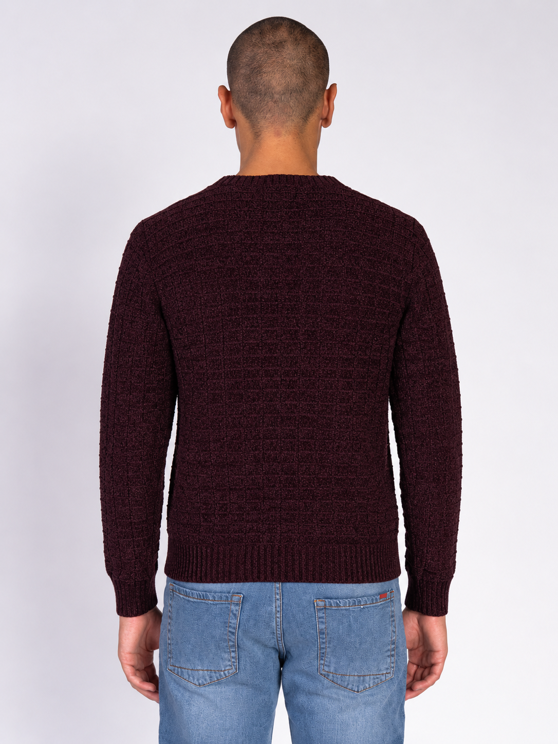 MAGLIA CINIGLIA JACQUARD|Colore:Bordeaux