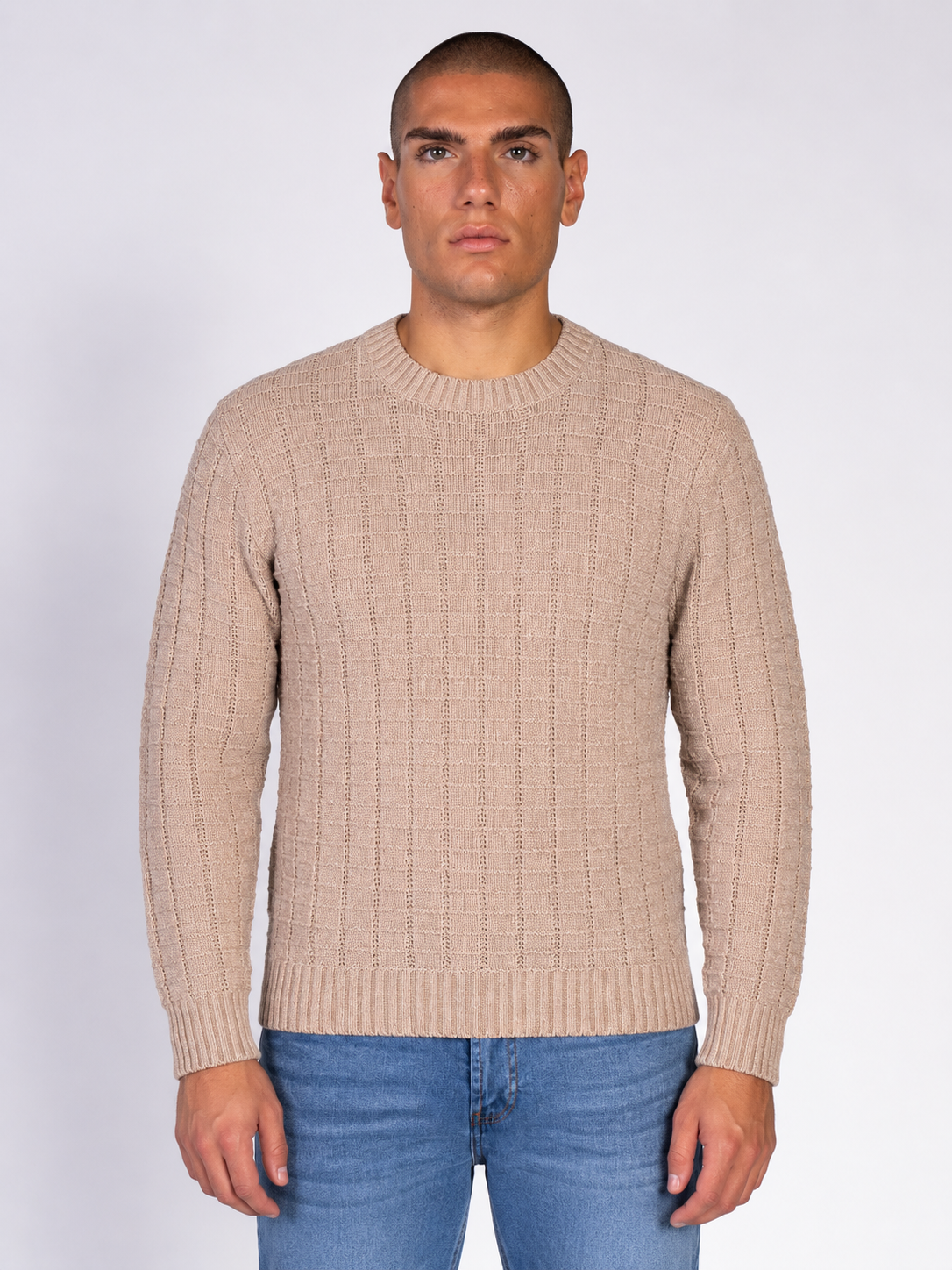 MAGLIA CINIGLIA JACQUARD|Colore:Beige