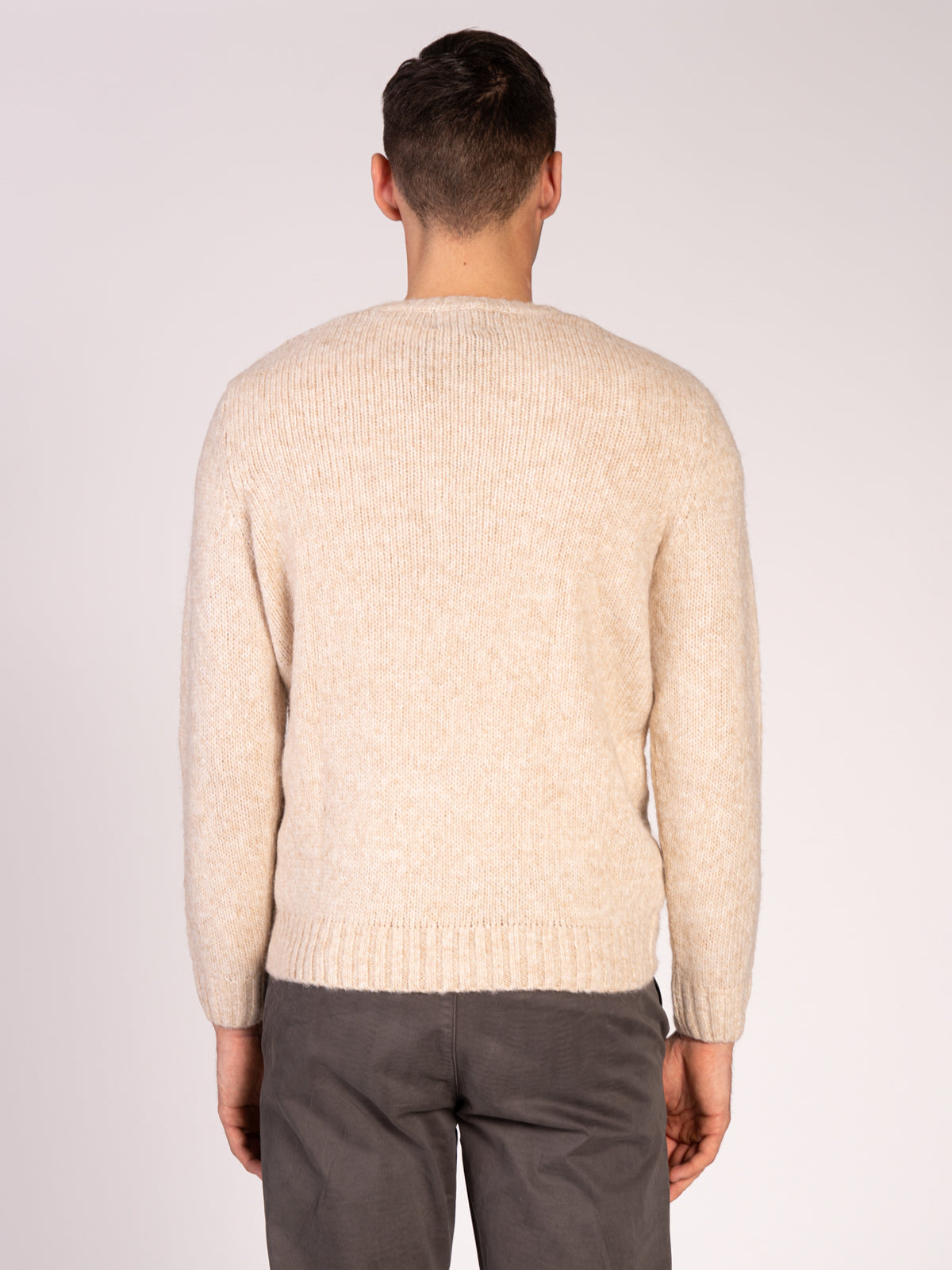 MAGLIA GIROCOLLO MELANGE|Colore:Beige