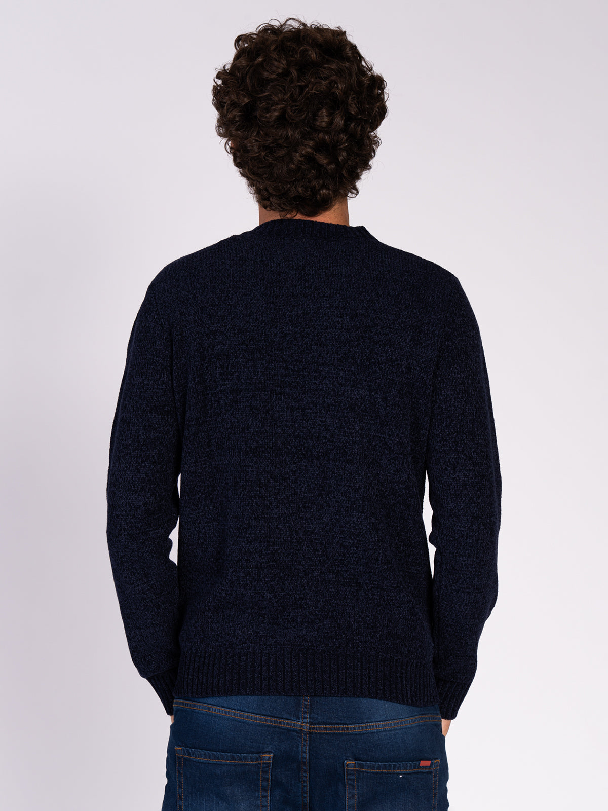 MAGLIA CINIGLIA RASATA|Colore:Blu