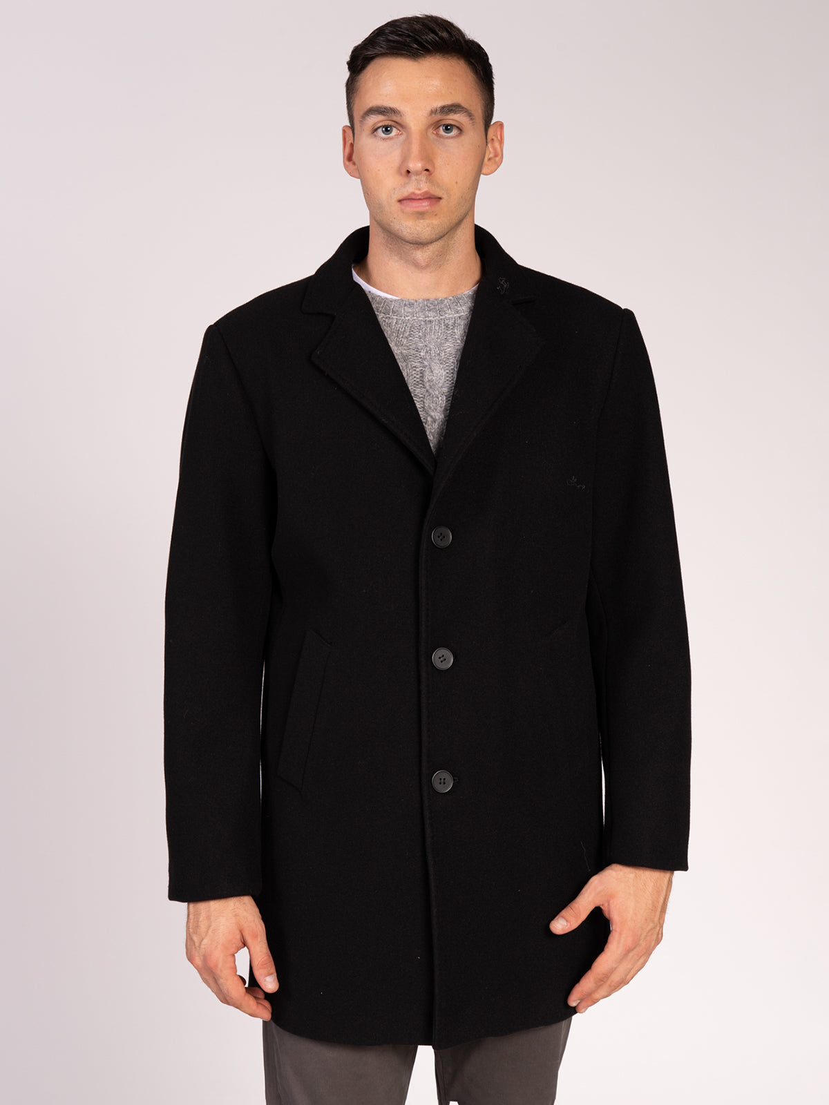 CAPPOTTO MONOPETTO|Colore:Nero