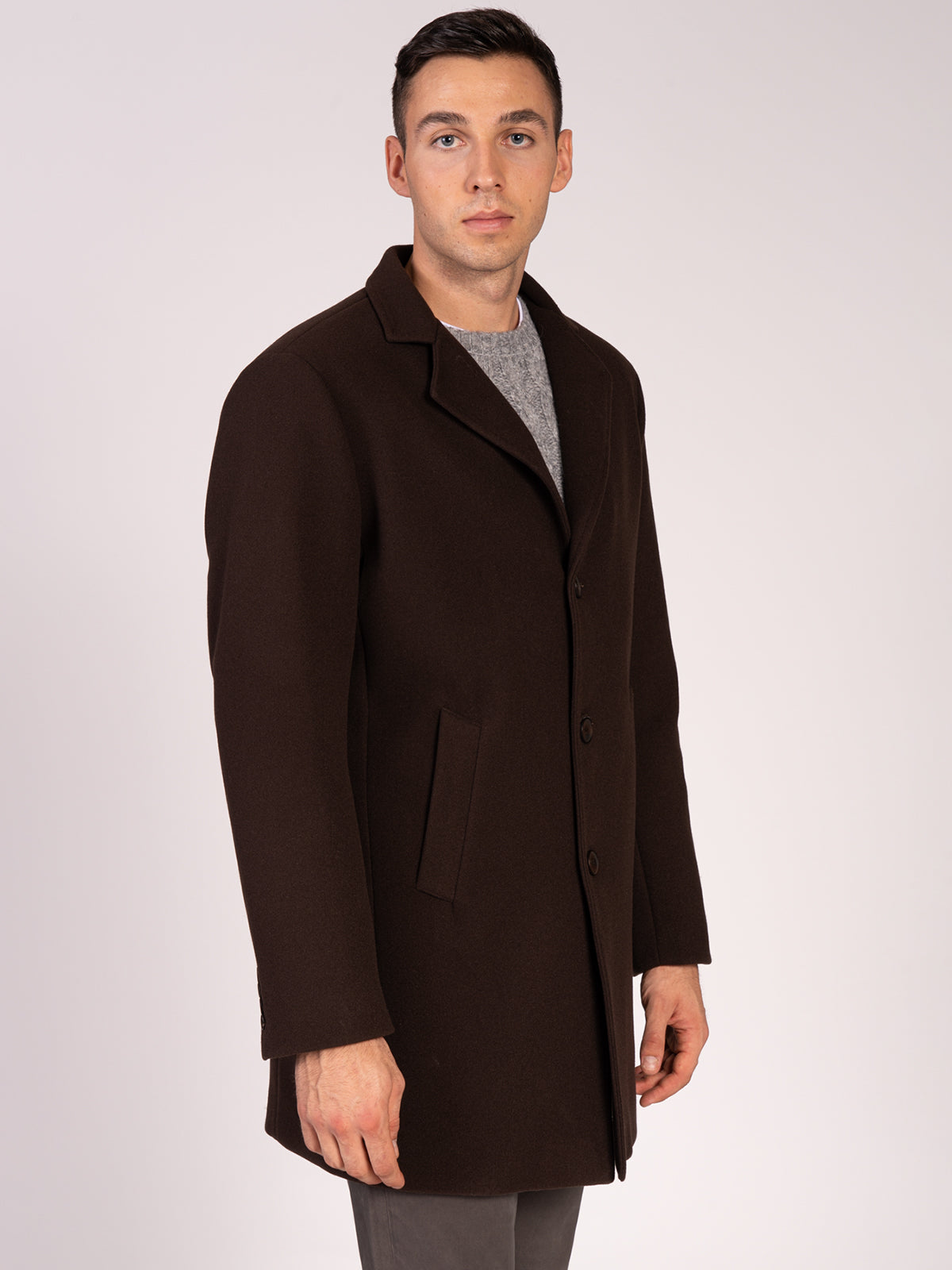 CAPPOTTO MONOPETTO|Colore:Moro