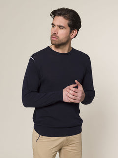 Maglia girocollo|Colore:Blu