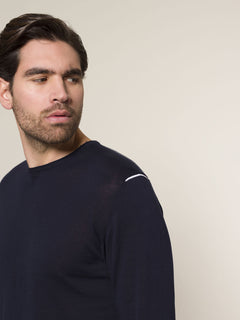 Maglia girocollo|Colore:Blu