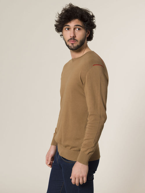 Maglia girocollo|Colore:Fango