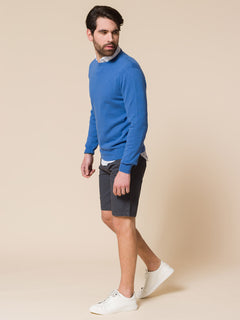 Cotton basic crew neck sweater