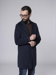 Cappotto due bottoni|Colore:Blu