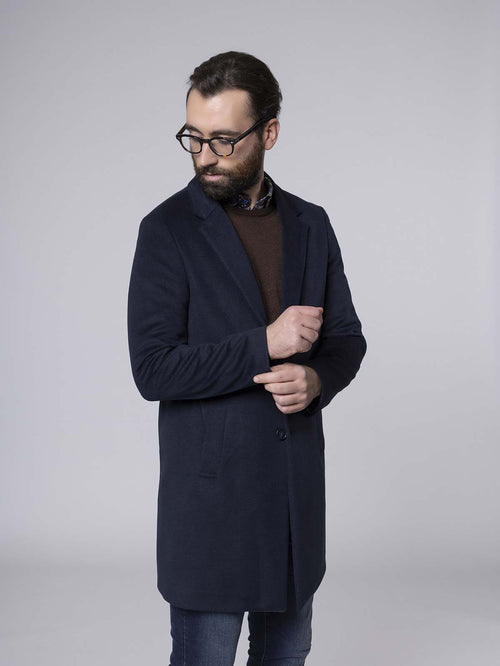 Cappotto due bottoni|Colore:Blu