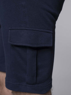 Shorts felpa con tasche laterali|Colore:Blu