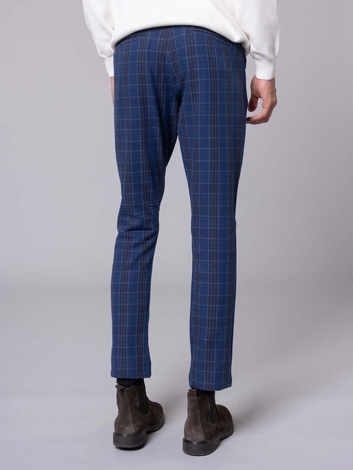 Pantaloni principe di Galles|Colore:Blu