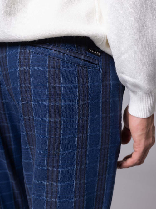 Pantaloni principe di Galles|Colore:Blu