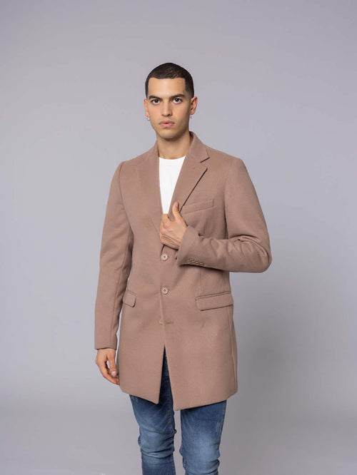 Cappotto 3 bottoni|Colore:Cammello