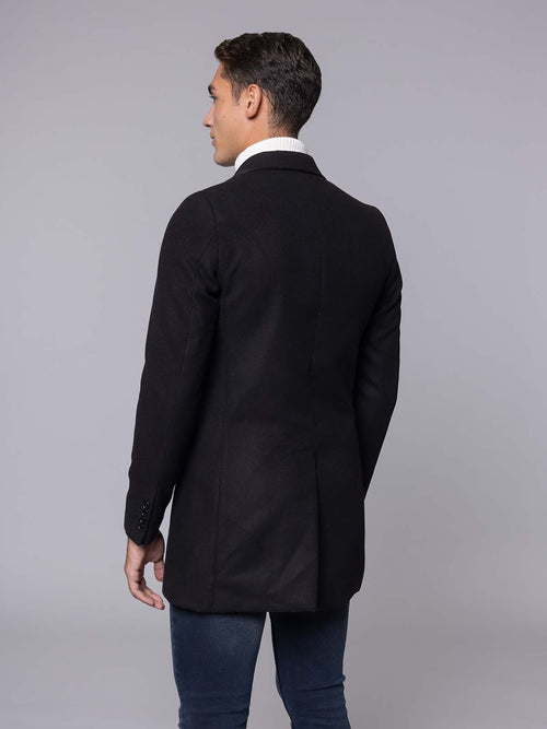 Cappotto 3 bottoni|Colore:Nero