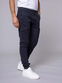 Pantaloni con tasconi|Colore:Blu