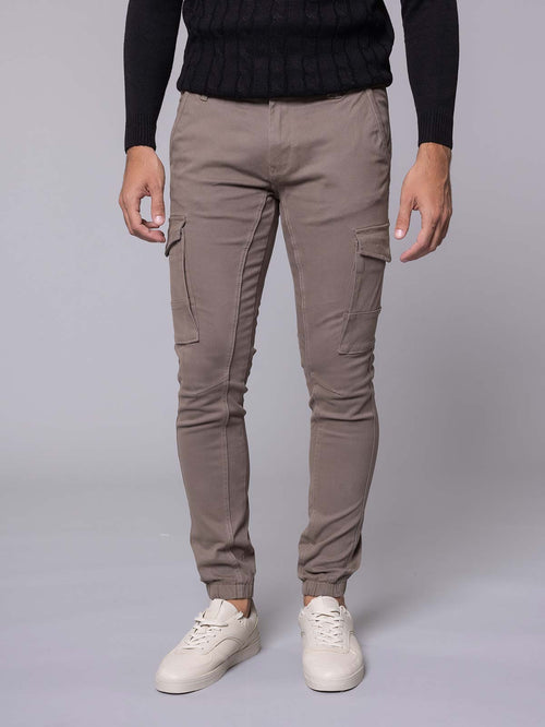 Pantaloni con tasconi|Colore:Fango