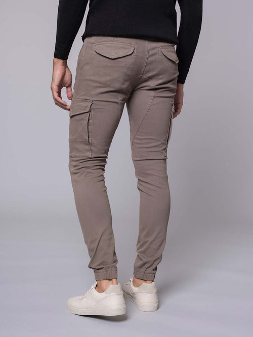 Pantaloni con tasconi|Colore:Fango