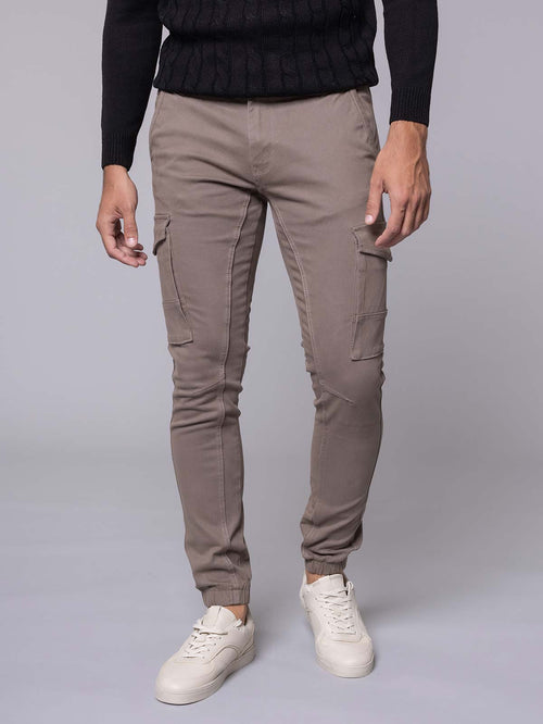 Pantaloni con tasconi|Colore:Fango