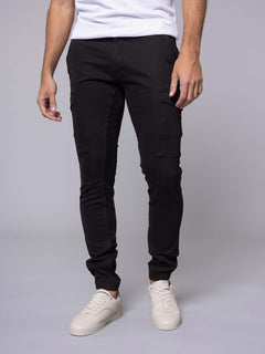 Pantaloni con tasconi|Colore:Nero