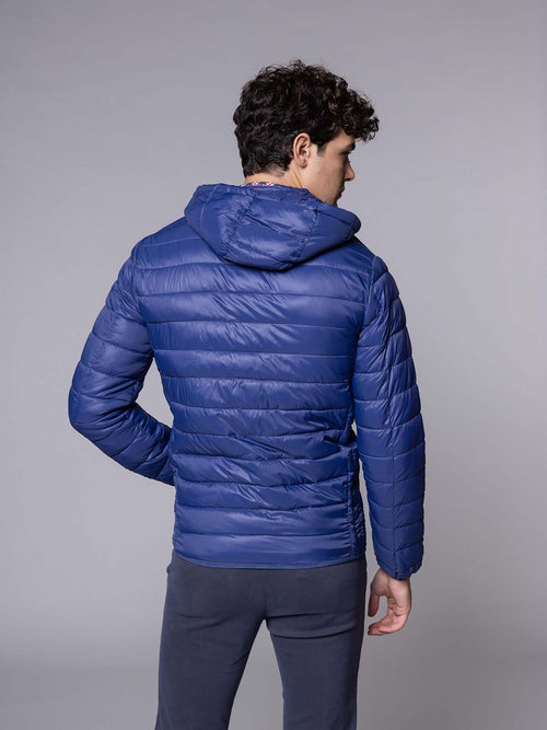 Giubbotto trapuntato con cappuccio|Colore:Royal