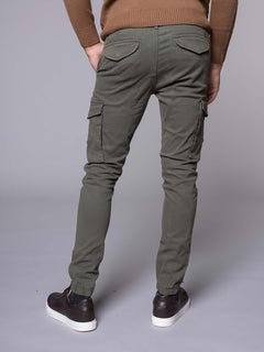 Pantaloni con tasconi|Colore:Verde militare