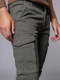 Pantaloni con tasconi|Colore:Verde militare