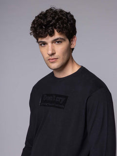 T-shirt manica lunga cry|Colore:Nero