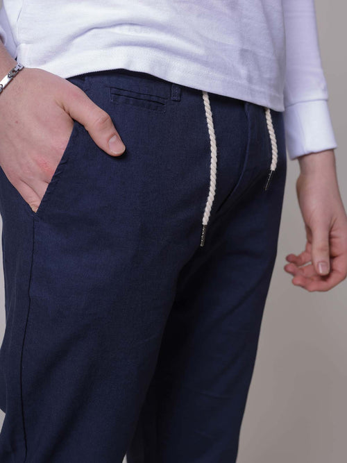 Pants with laces